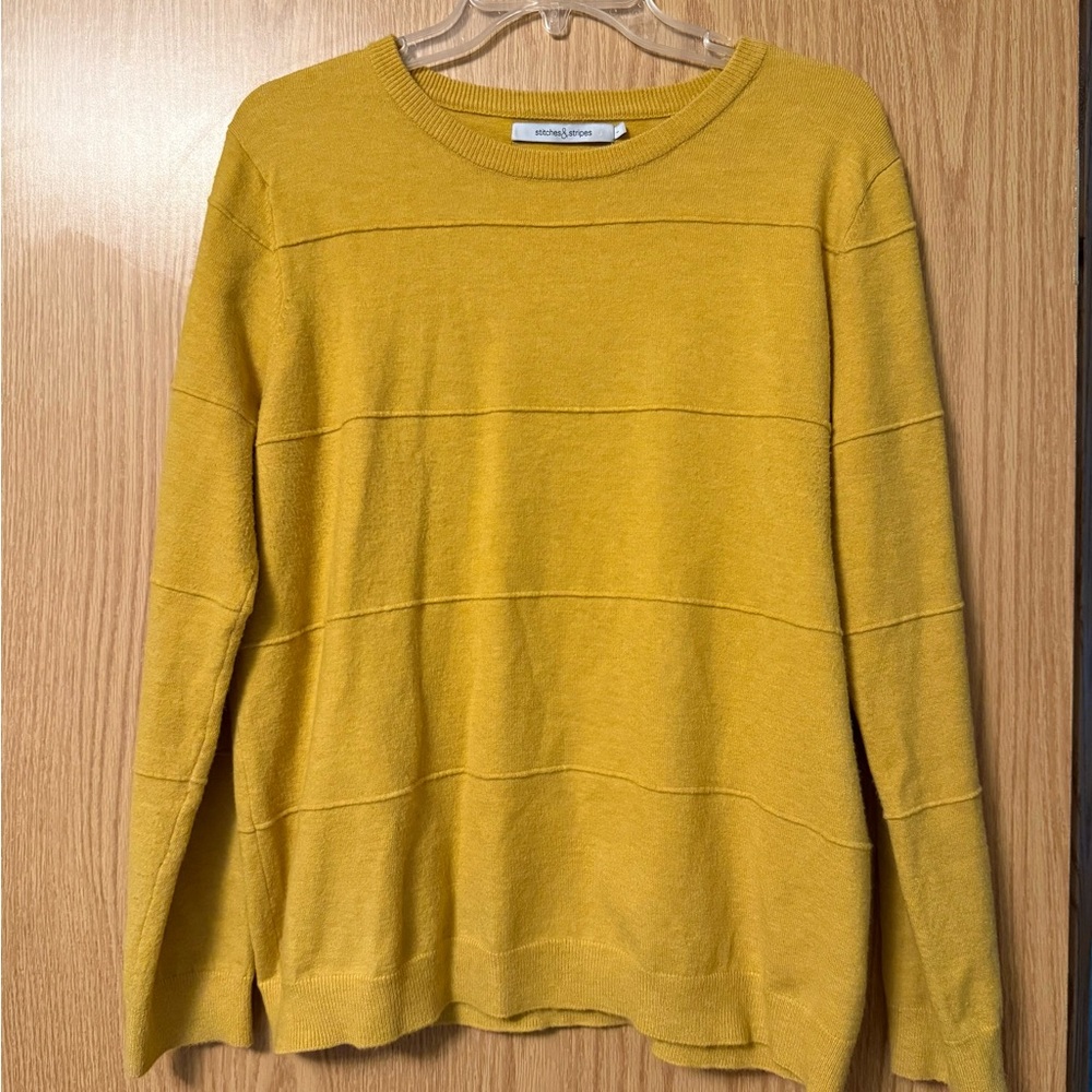Stitches & Stripes Yellow Sweater